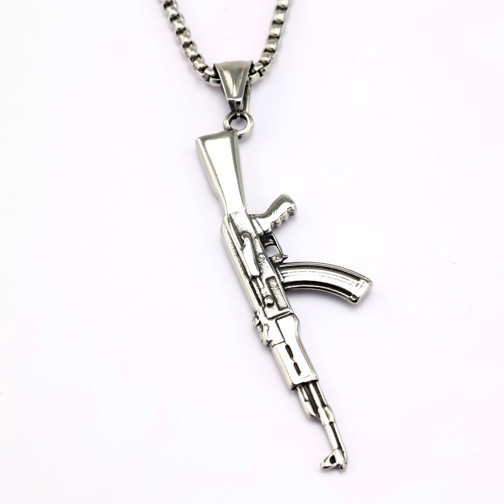 05511 Steel Color AK47 - Single Pendant