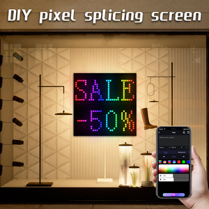 DIY текстовый Смарт-приложение управление программируемая цифровая рамка Gameroom украшение дома светодиодный пиксельный экран - Product Image 2