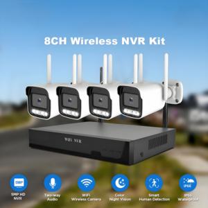 4CH 5MP Wifi Security Camera <strong>System</strong> with CCTV NVR Kit Bullet Camera for Home - Product Image 2