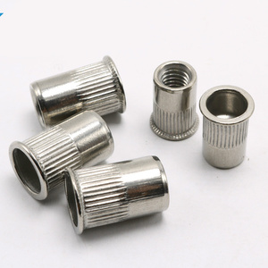 Yassı paslanmaz çelik kafa riveli somun inç 6-32 5/16 3/8 1/4 1/2 metrik M3 M 4 M5 M6 M8 M10 M12 perçin fındık - Product Image 2