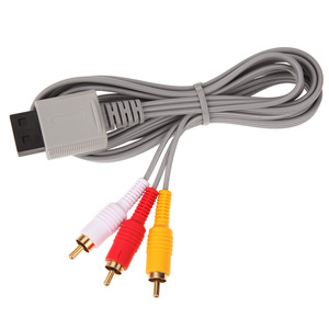 Cable de Audio y vídeo para consola Nintendo Wii, accesorio compuesto de 3 RCA, salida principal de vídeo de 480p, 1,8 m - Product Image 1