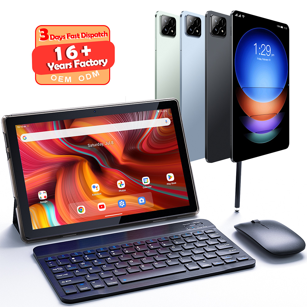 tablet black color with keyboard mouse pen accessories