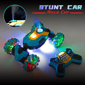 2.4G 4WD LED-Leuchten Drift & Transform Twist RC Stunt Auto, Fernbedienung spray, Programmierung, Auto Lift, Musik, Kletter funktion - Product Image 6