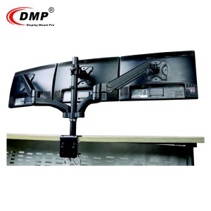 GS352-T Gas Spring Triple Monitor Arm Table <strong>Top</strong> LCD Monitor Stand VESA 100X100 Desktop <strong>Mount</strong> - Product Image 6