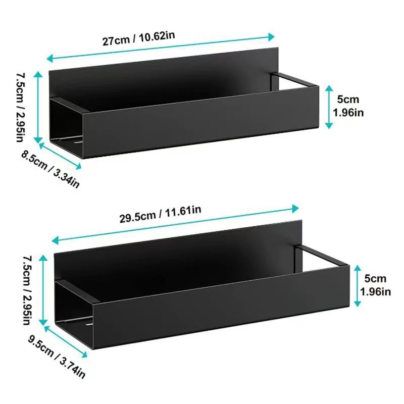 Noir Grand 1pc + Petit 1pc sans crochet (emballage boîte)