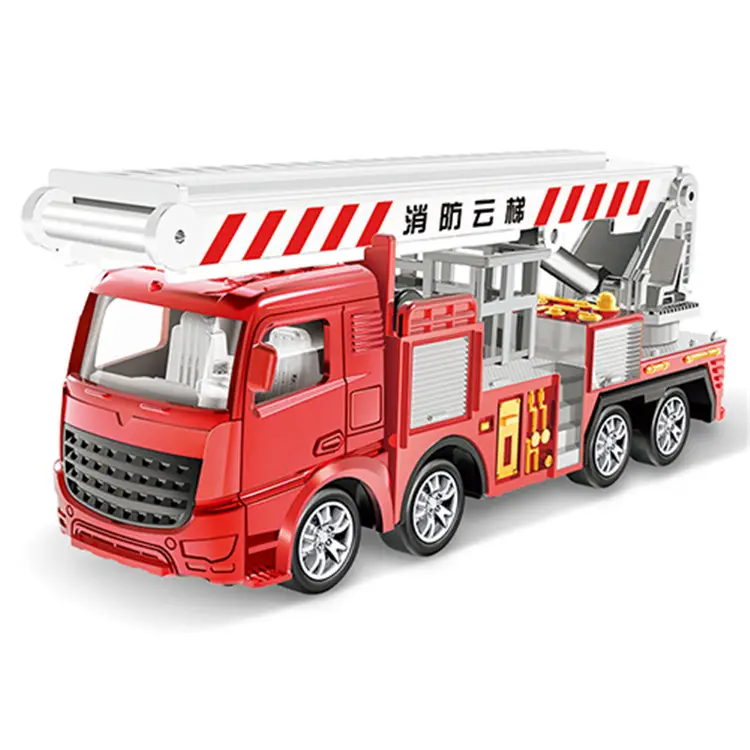 1:55 GLW литая из сплава металлическая модель пожарно-спасательный грузовик игрушка для подарка детям