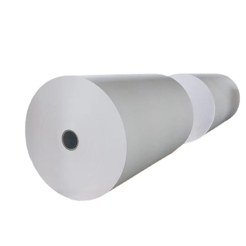 Yüksek kaliteli bakire odun hamuru gıda sınıfı ağartılmamış Mg Kraft kağıt Jumbo rulo kağıt levha Pe kaplamalı kağıt