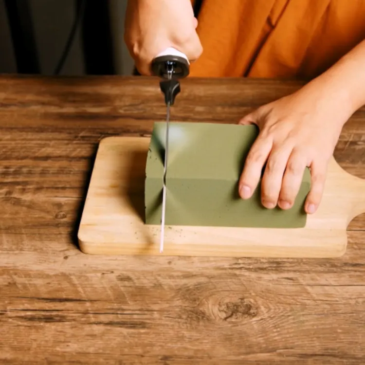 Toptan toplu ucuz 8 inç mutfak ve biftek şef oyma bıçağı plastik saplı paslanmaz çelik elektrikli bıçak