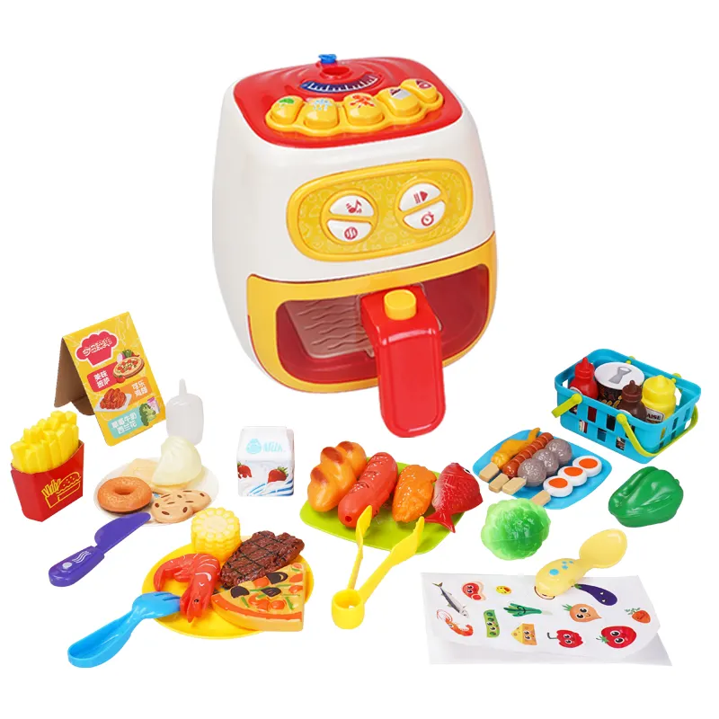 FiveStar mignon cuisine filles apprendre à cuisiner des aliments semblant jouer friteuse à Air jouets jeu éducatif pour les enfants