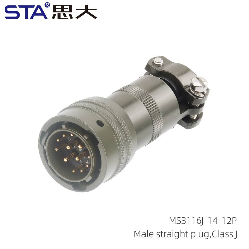 Conector macho recto MS3116J