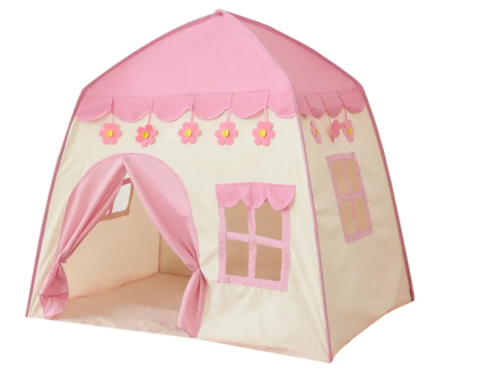 바람 밸리 아기 공주 게임 어린이 생일 선물 성 놀이 어린이 실내 놀이터 장난감 텐트