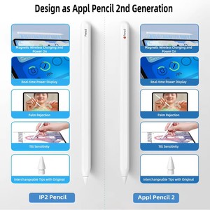 2nd Generation Wireless Charging Pencil <strong>Stylus</strong> <strong>Pen</strong> for iPad Stock Accessory with Palm Rejection and Battery Display - Product Image 3
