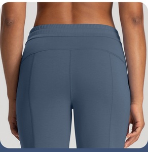 Roregal New High Waist <strong>Lulu</strong> Air Layer Modal Leggings Casual Fitness Yoga Women's Flared Pants - Product Image 3