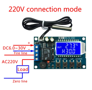 Controlador de temperatura Digital de alta precisión, módulo controlador de temperatura con pantalla Digital, refrigeración y calefacción, 1 unidad