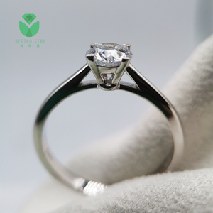 Betterstar Gia Igi certifié laboratoire cultivé créé diamant Cvd HPHT Lab diamant bijoux 18k bagues en or massif bague de fiançailles bijoux - Product Image 2