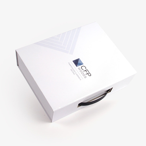 Cajas de embalaje de regalo de lujo con ventana de exhibición Mango de plástico LOGOTIPO personalizado Impreso Caja de cartón abatible magnética - Product Image 5