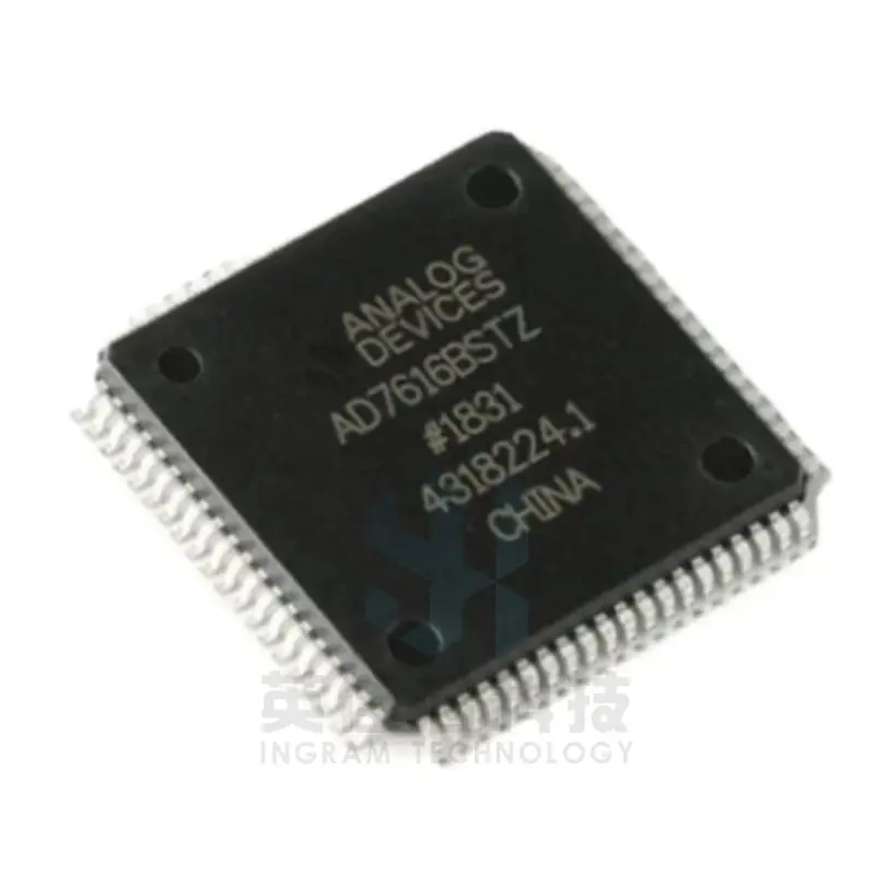 AD7616BSTZ AD7616 ADC chip de substituição analógico-digital LQFP80 novo circuito integrado BOM one-stop AD7616 AD7616BSTZ