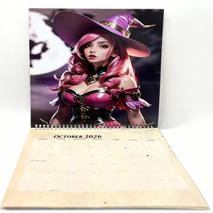 2025 2026 tùy chỉnh Trung Quốc Cá Nhân Giấy hàng tháng tường lịch kế hoạch in ấn - Product Image 4