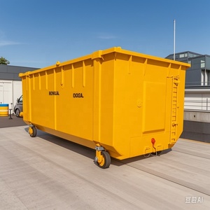High Quality Customized Steel Industrial Garbage Dumpsters Recycling Construction <strong>Refuse</strong> Container Disposal Skip Waste Bins - Product Image 2