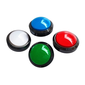Arcade Game Machine Accessories 98mm Colorful <strong>Buttons</strong> <strong>with</strong> <strong>LED</strong> Light Bulb <strong>Push</strong> <strong>Button</strong> <strong>Switch</strong> - Product Image 1