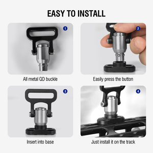 Phát Hành Nhanh Chóng Dây Đeo Khóa Đẩy Nút Qd Sling Qd Swivels Adapter Cơ Sở Tập Tin Đính Kèm Cho Đường Sắt Hệ Thống - Product Image 4