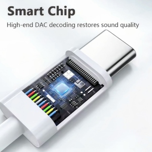 USB tip C Handsfree ağır bas kulaklık Stereo gerçek Android dijital mobil kablolu kulak içi kulaklık Mic hattı ile ses kontrolü - Product Image 4
