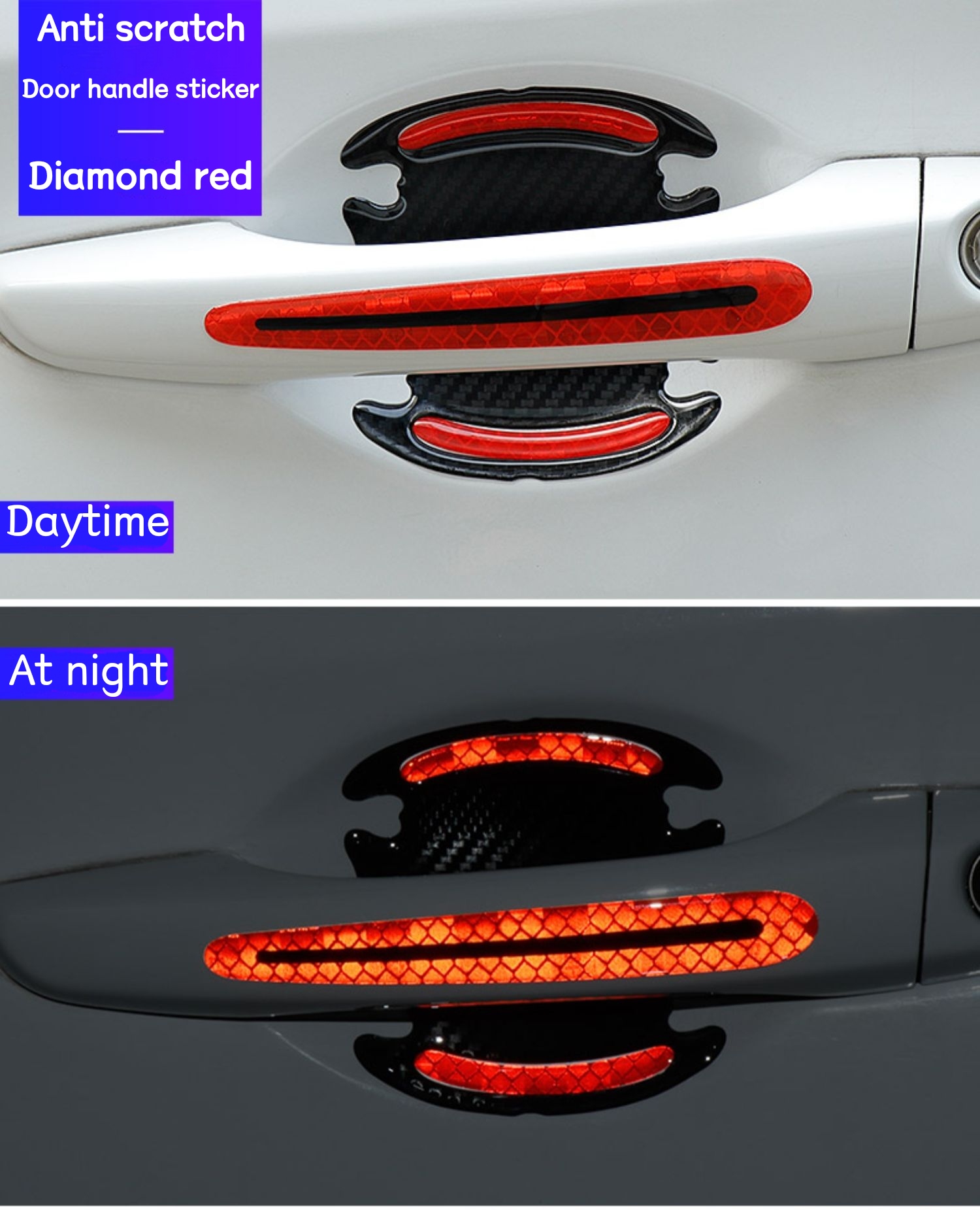 Diamond red,for 4 door handles