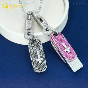 New phổ biến <span class=keywords><strong>USB</strong></span> <span class=keywords><strong>Stick</strong></span> bezel tùy chỉnh Iced out Mặt dây chuyền Đen moissanite đá tổng hợp bezel cho USD <span class=keywords><strong>Memory</strong></span> <span class=keywords><strong>Stick</strong></span> - Product Image 2