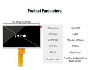 Mipi mcu rgb spi lvds HD-MI chnitt stelle 2,8 3,5 4,3 5 7 8 10,1 Zoll kleine Farb-TFT-Anzeigetafeln Touchscreen-LCD-Modul - Product Image 6