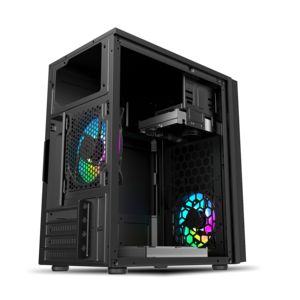 OEM/ODM Custom Mid Tower ATX Gaming PC Case gabinetes de computadora de escritorio con pantalla de temperatura en stock - Product Image 4