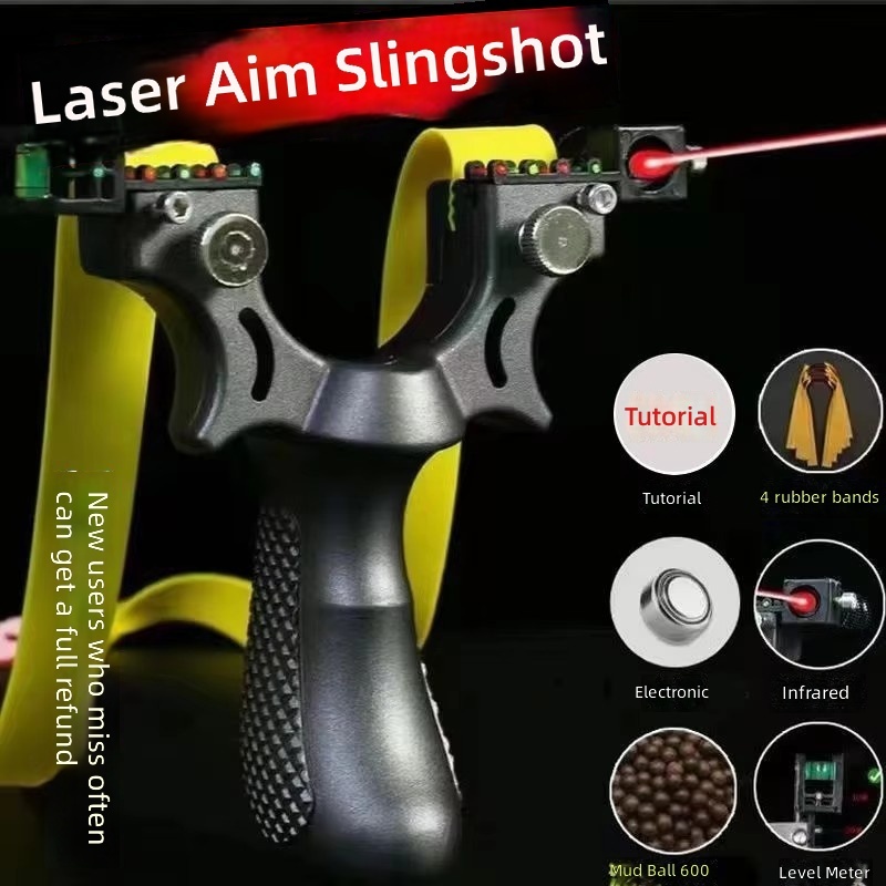 Black model-600 rounds-4 rubber bands-laser