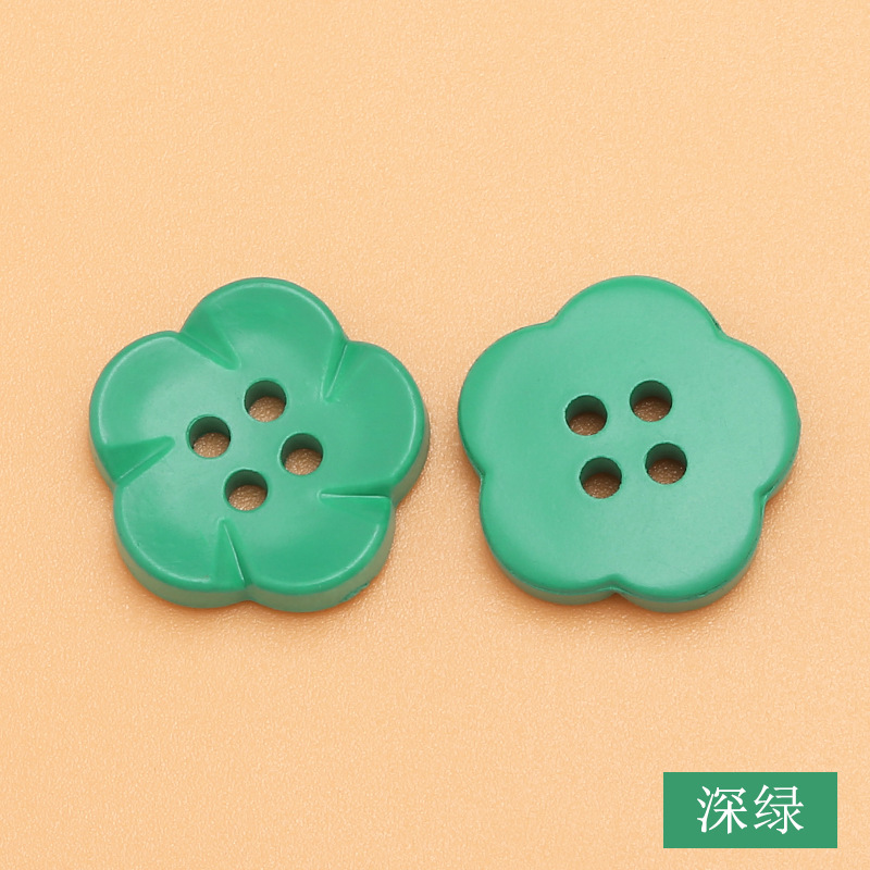 08#dark green 18mm - flowers - 08#dark green
