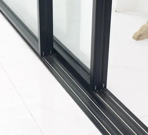 Finestra di vetro personalizzata finestre e porte in PVC/UPVC apertura interna sicurezza dell'edificio fisarmonica nf isolamento termico porta scorrevole UPVC