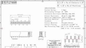 Insulation Double Row Sockets Vertical Surface Mount Smt Smd <strong>Type</strong> 1.27mm Pitch Female Header Connector for <strong>Pcb</strong> Connector - Product Image 2