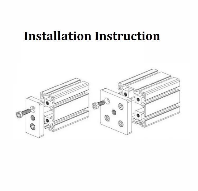 Placa de conexión exterior 3 agujeros 5 agujeros en forma de T placas de Unión soporte de esquina conector de ángulo placa Base de aluminio para perfil de aluminio