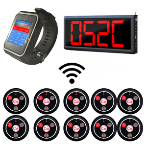 Wireless Restaurant Calling Button Pager <strong>System</strong> with LED <strong>Display</strong> Board <strong>Queue</strong> <strong>Management</strong> Service Call <strong>System</strong>