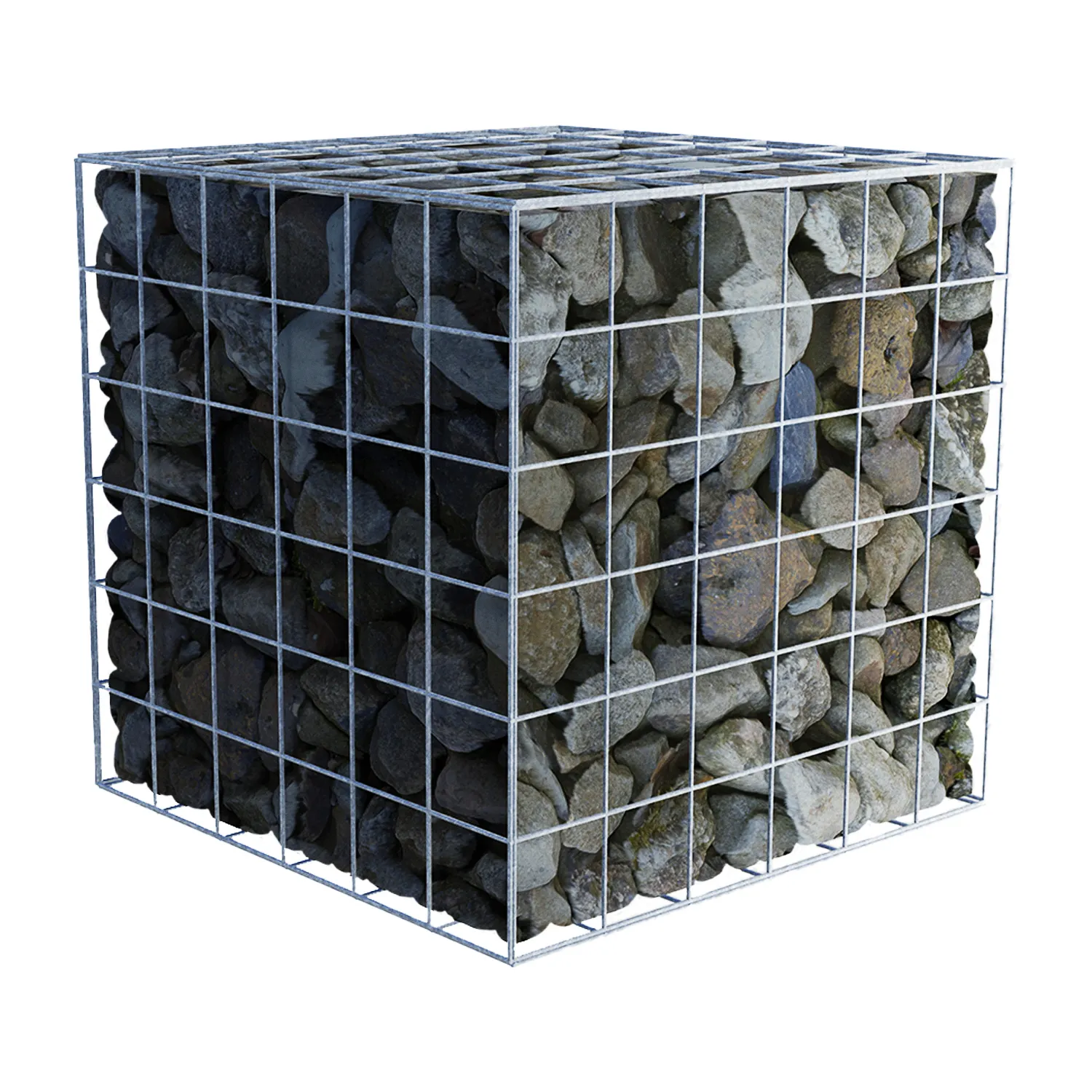 Cages galvanisées durables de gabion de grillage de mur de soutènement de gabion 200*100*100 4mm