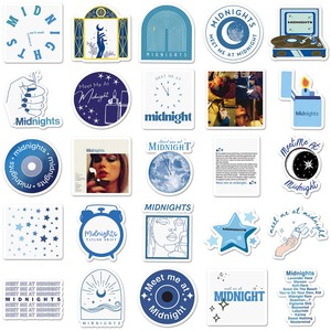 50PCS Factory Direct Delivery of High-quality Fun Taylor Albums (<strong>midnight</strong>) Stickers for Refrigerators, Guitars and Helmets - Product Image 3