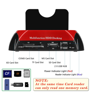 PSDA 2 IDE 1 SATA USB2.0 C型双外置硬盘驱动器2.5英寸3.5英寸扩展坞一触备份OTB集线器读取器 - Product Image 3