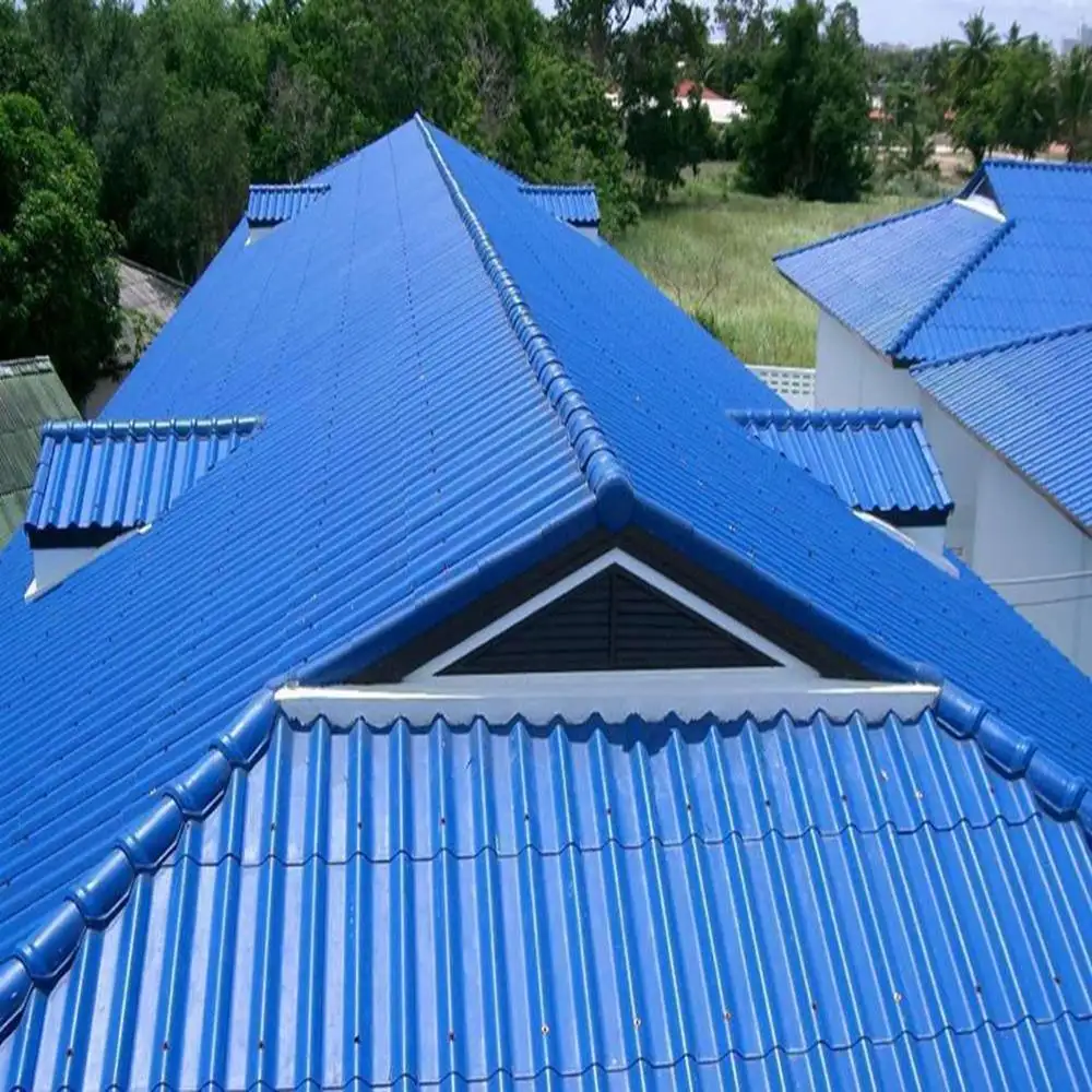 Hitzebeständige 20-Gabel farbige verzinkte Aluzinc-Golffaser Zement-PVC Gerald-Dachplatte aus Peking China
