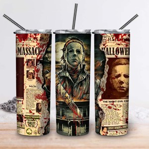 Factory Newest Customized Best Selling 3D Inflated Halloween Horror 20oz <strong>Cup</strong> Coffee Mug Travel Tumbler with Lid and Straw - Product Image 1