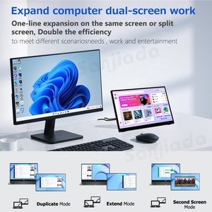 Monitor portátil para computadora portátil de 13,3 pulgadas, FHD 1080P USB C Monitor de viaje externo para computadora, segunda pantalla con soporte - Product Image 3