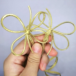Crafts Stretch Loops With Pre-Tied Bows From <strong>Elastic</strong> Ribbon Metallic <strong>String</strong> for Gifts, Boxes, <strong>Tags</strong> - Product Image 3