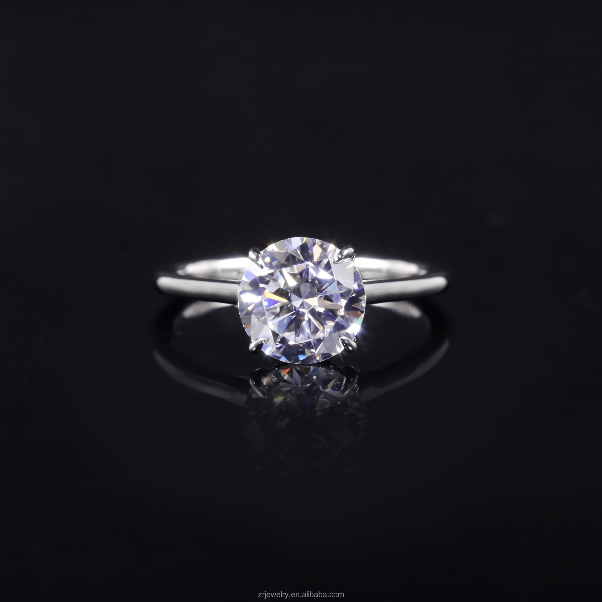 Anello con Moissanite da 1 Carato 9
