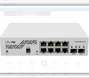 Mikrotik CSS610-8G-2S INネットワークスイッチ8つの1Gイーサネットポートと2つの10Gファイバー接続スイッチ - Product Image 3