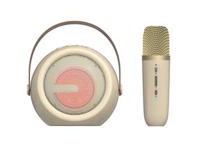 Portable for Bluetooth Speaker with RGB LED Lighting Microphone and 5W Power Output for Home <strong>K</strong> <strong>Small</strong> Family KTV New Handle - Product Image 2