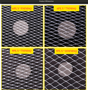 Naylon multififishing balıkçılık net 210D/ 12 PY örgü 4.0cm 4.5cm 5.0cm 6.0cm kadar - Product Image 6