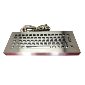 工业可移动键盘智能设备防水小脚印桌面金属键盘 - Product Image 1