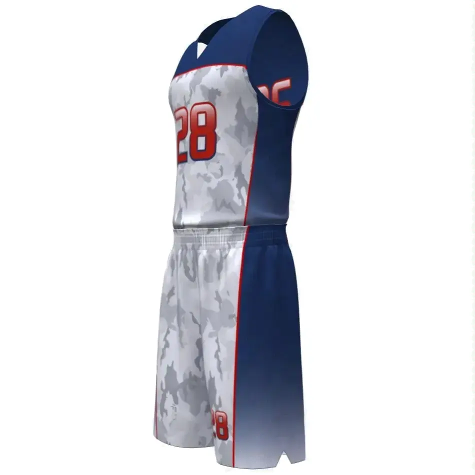 Logo d'équipe personnalisé design maillot cousu vêtements de basket-ball uniforme de basket-ball à sublimation