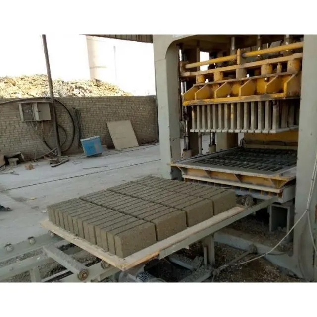 Hollow Blocks Maker QT6-15 Fully Auto Hydraulic Concrete Cement Brick Block Making Machine in Algeria Bims Block Machine France